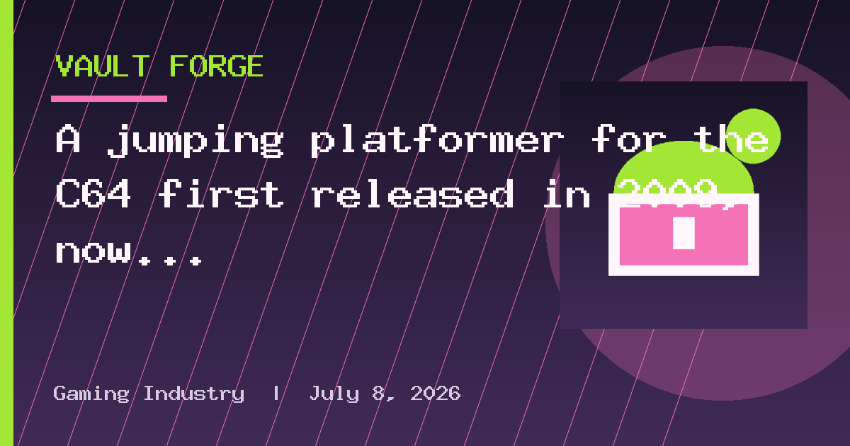 A jumping platformer for the C64 first released in 2009, now overhauled