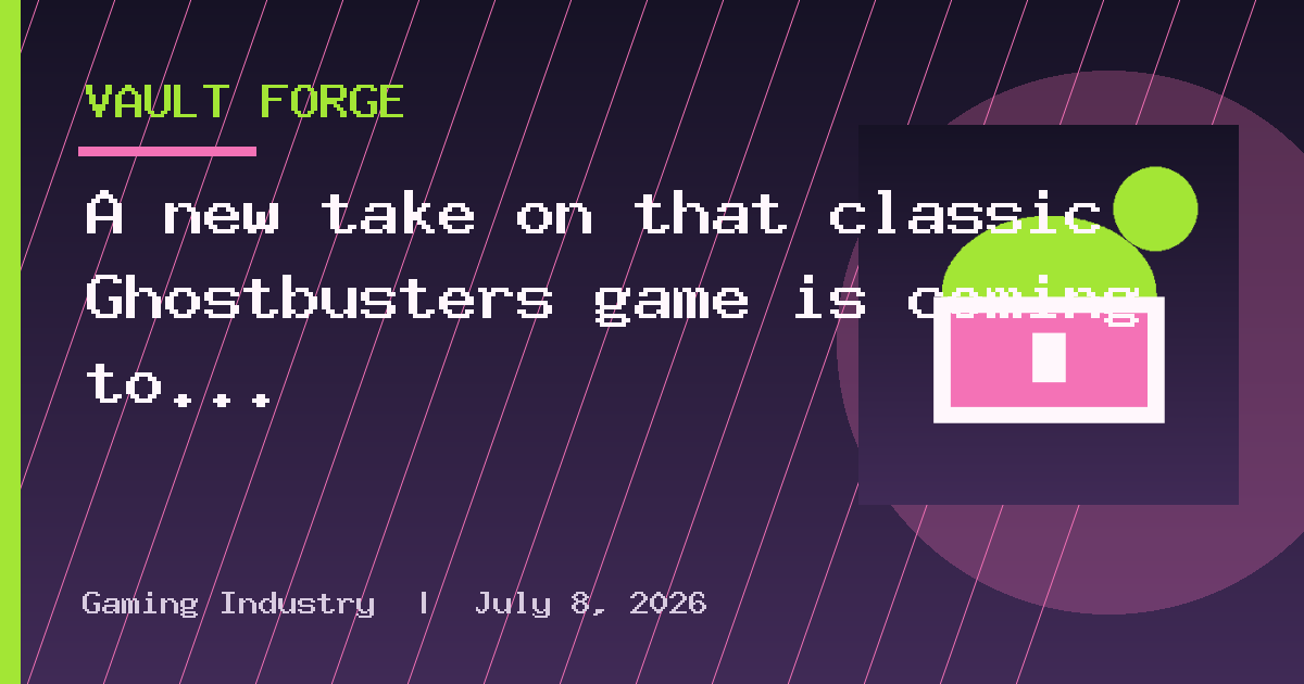 A new take on that classic Ghostbusters game is coming to the C64