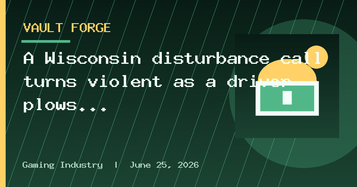 A Wisconsin disturbance call turns violent as a driver plows toward police