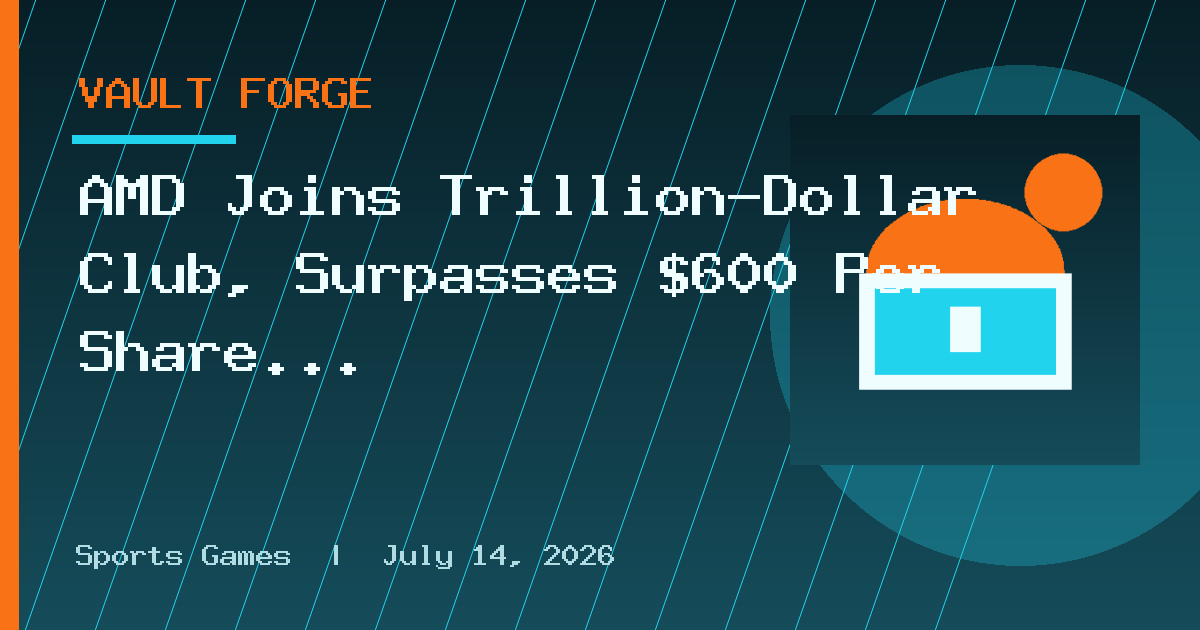 AMD Joins Trillion-Dollar Club, Surpasses $600 Per Share