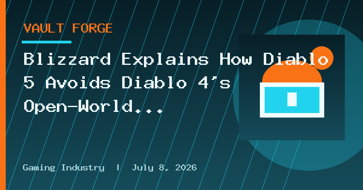 Blizzard Explains How Diablo 5 Avoids Diablo 4's Open-World Problem