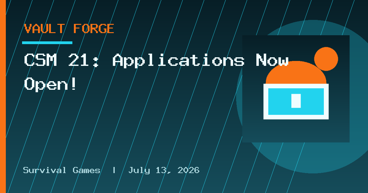 CSM 21: Applications Now Open!