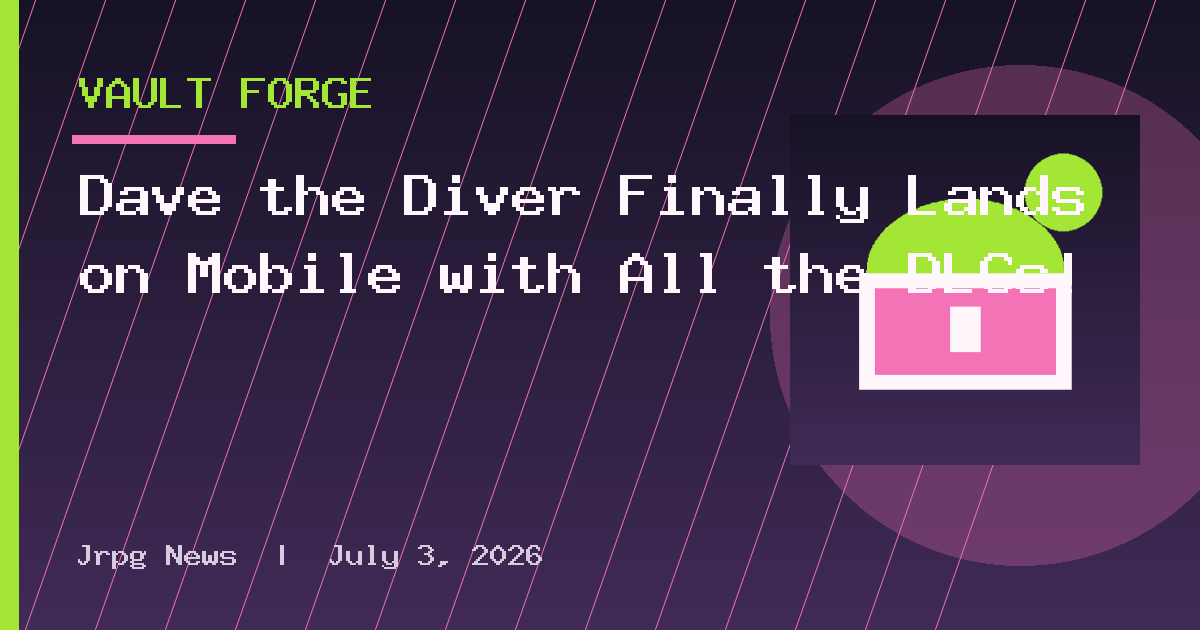 Dave the Diver Finally Lands on Mobile with All the DLCs!