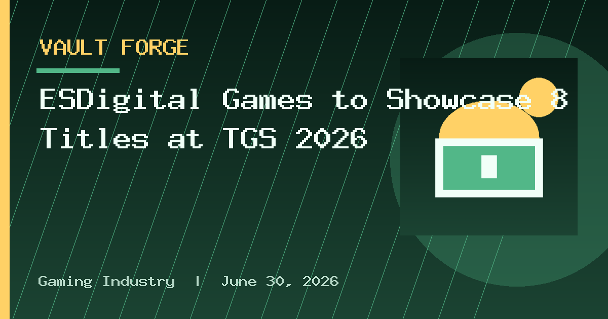 ESDigital Games to Showcase 8 Titles at TGS 2026