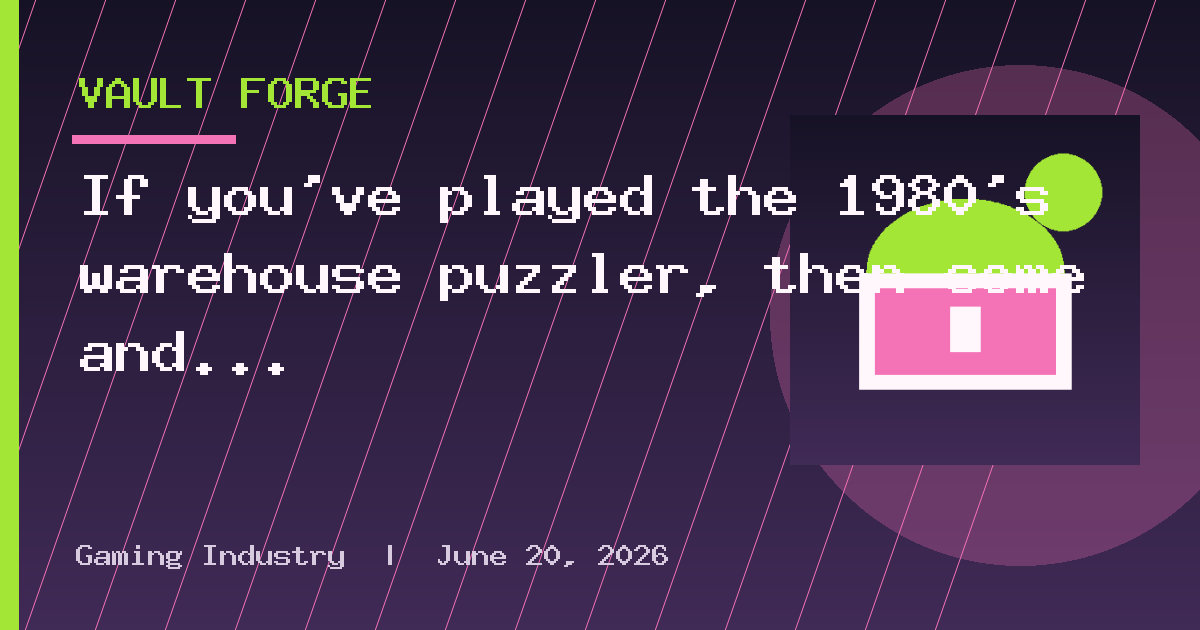 If you've played the 1980's warehouse puzzler, then come and check out this