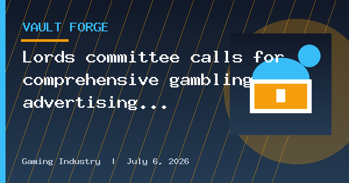 Lords committee calls for comprehensive gambling advertising ban