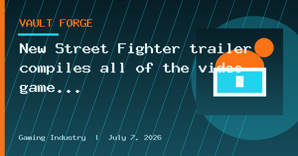 New Street Fighter trailer compiles all of the video game moves featured