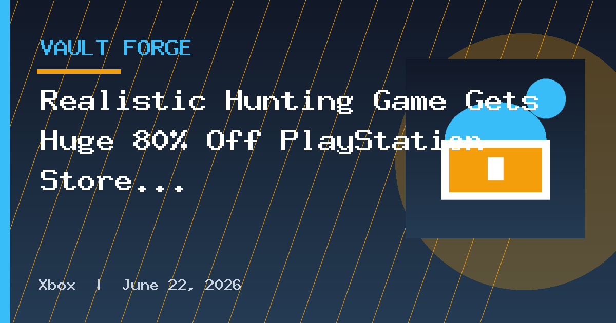 Realistic Hunting Game Gets Huge 80% Off PlayStation Store Deal