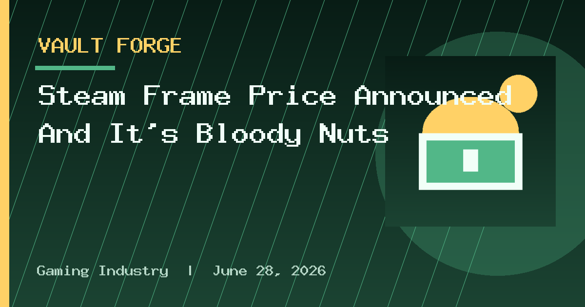 Steam Frame Price Announced And It’s Bloody Nuts