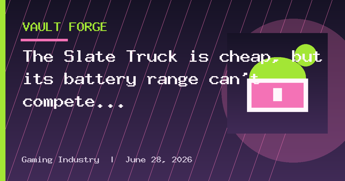 The Slate Truck is cheap, but its battery range can't compete