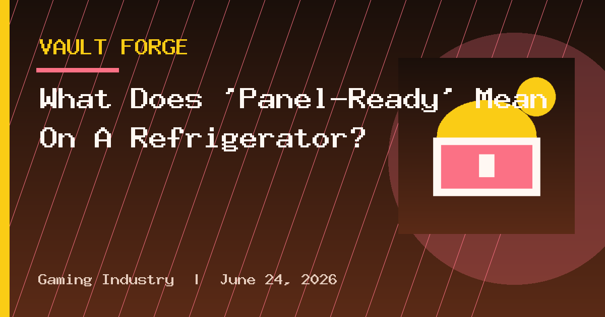 What Does 'Panel-Ready' Mean On A Refrigerator?